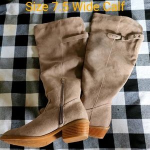 7.5 Wide Calf Tall Boots